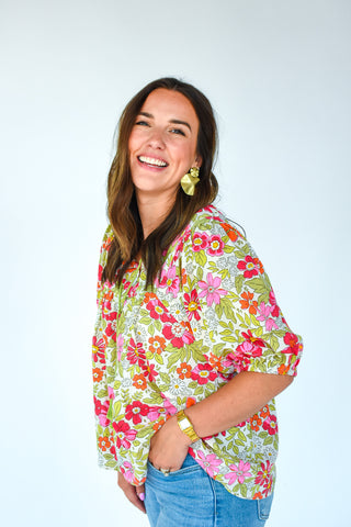 Hopeless Romance Floral Printed Top