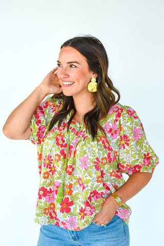Hopeless Romance Floral Printed Top
