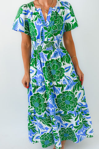 Palmer Poplin Tiered Maxi Dress