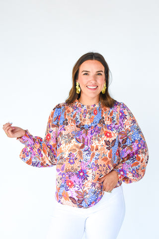 I Think You're Dandy Smock Neck Top