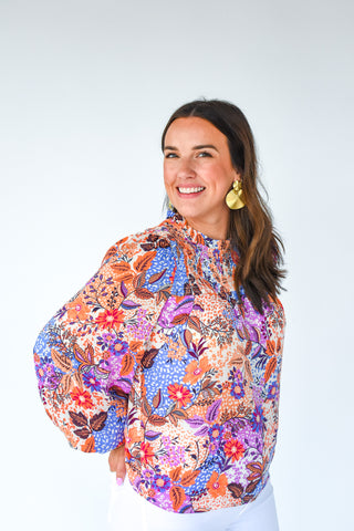 I Think You're Dandy Smock Neck Top