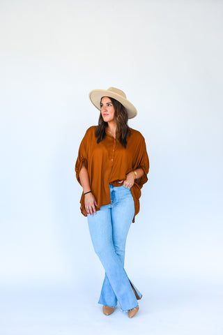 Satin Happens Button Down Shirt