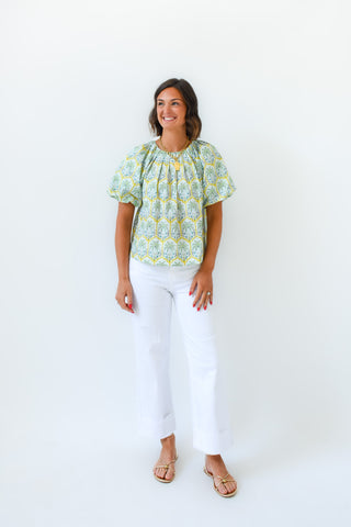 Island Escape Printed Top