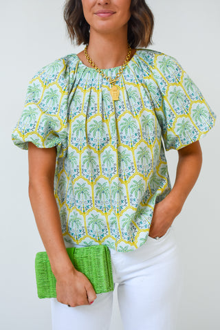 Island Escape Printed Top