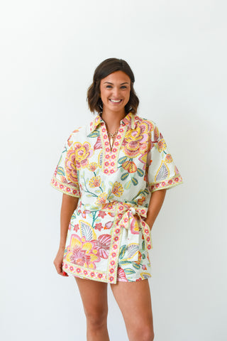 Boom Bloom Collared Top