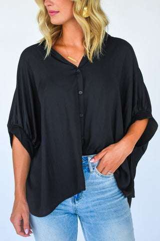 Satin Happens Button Down Shirt
