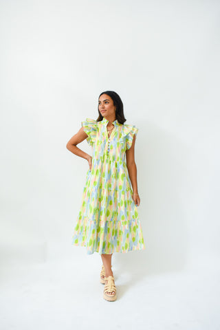 Hue Had Me At Hello Printed Midi Dress