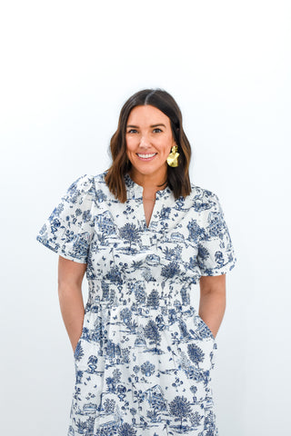 Renzo Poplin Maxi Dress
