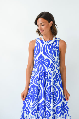 Floral Frenzy Printed Midi Dress