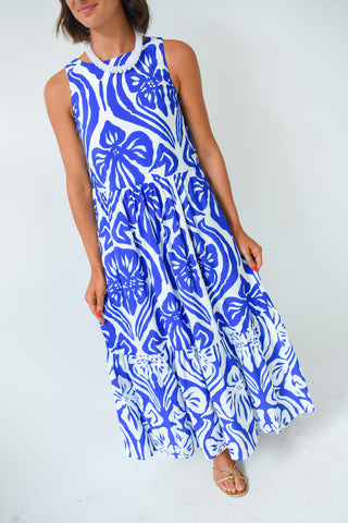 Floral Frenzy Printed Midi Dress