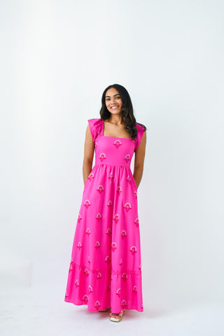 Full Floral Smocked Maxi Dress