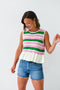 Pretty Peplum Knit Top