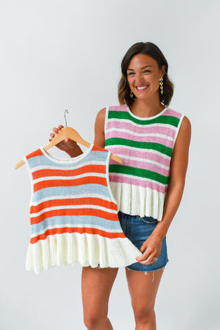 Pretty Peplum Knit Top