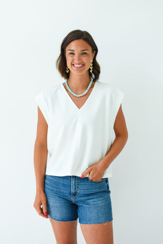 Bold And Basic V-Neck Top