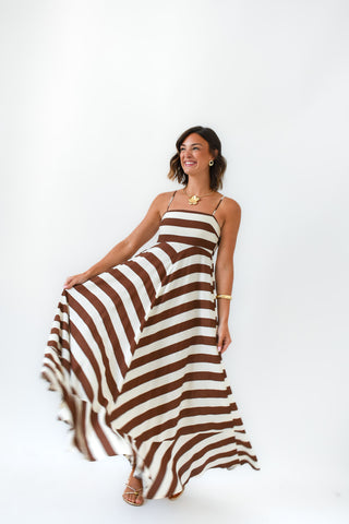 Brown And Out Midi Dress