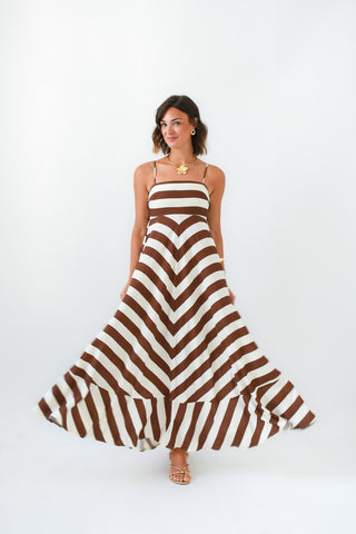 Brown And Out Midi Dress