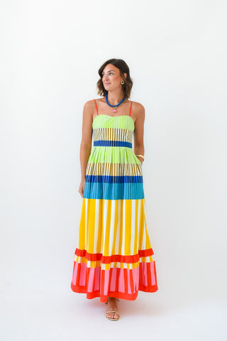 Karlie Stripe Maxi Dress