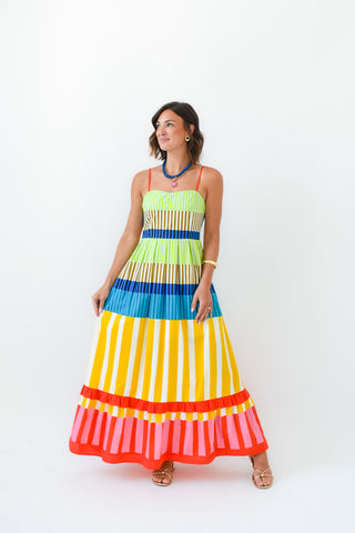 Karlie Stripe Maxi Dress