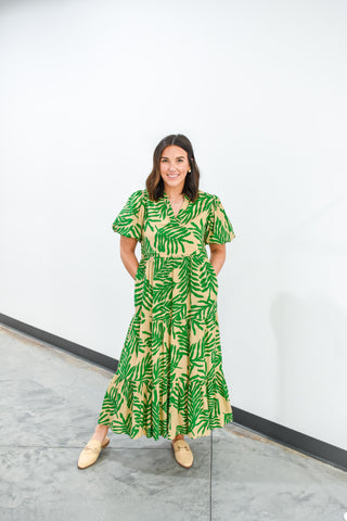 Leaf This Here Printed Maxi Dress