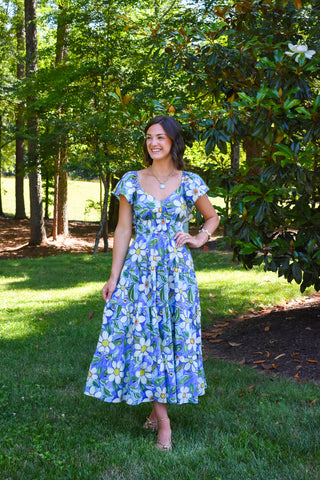 Flirt And Flutter Midi Dress