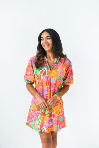 Botanical Babe Collared Dress