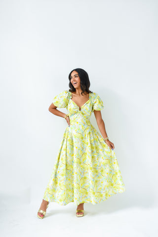 Bloom Service Floral Maxi Dress