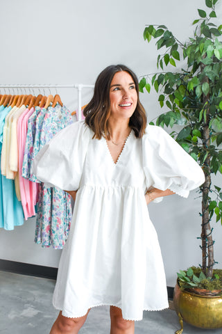 The White Stuff Lace Trim Dress