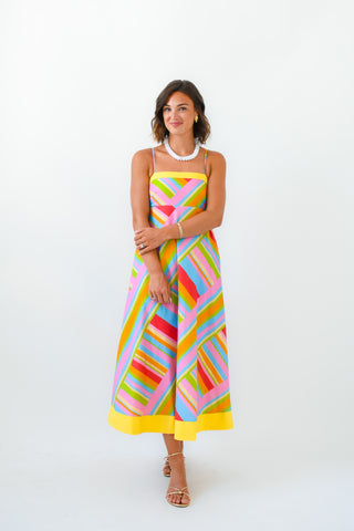 Rainbow Row Midi Dress
