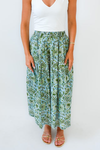 M+M Coastal Charm Midi Skirt