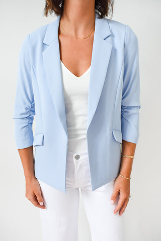 Blaze of Glory Shirred Sleeve Blazer