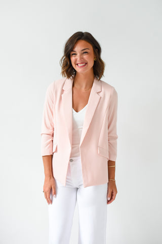 Blaze of Glory Shirred Sleeve Blazer