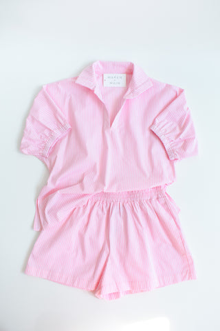 Blush Hour Striped Top