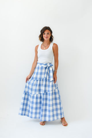 Karlie Buffalo Check Maxi Skirt