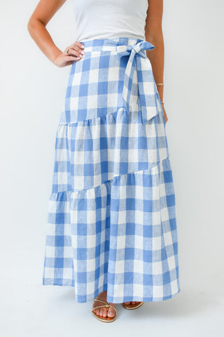 Karlie Buffalo Check Maxi Skirt