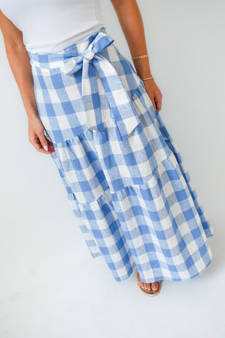 Karlie Buffalo Check Maxi Skirt