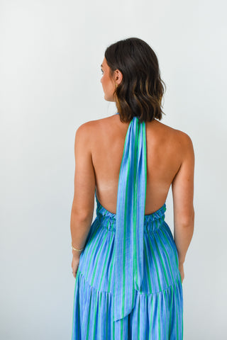 Blue Crush Halter Maxi Dress – Maren + Main Boutique