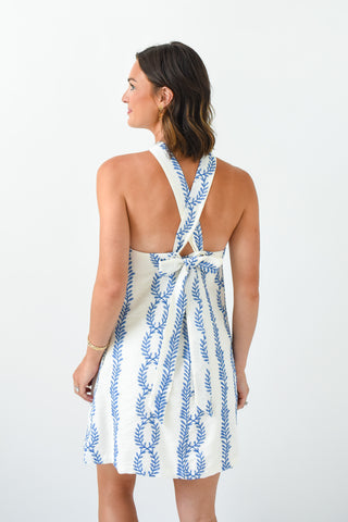 Tidewater Twist Halter Mini Dress