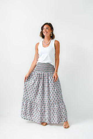 M+M Bluebell Smocked Skirt