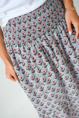 M+M Bluebell Smocked Skirt