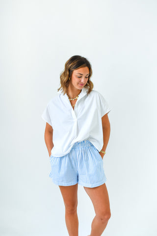 Short Notice Striped Shorts