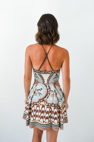 Cocoa Coast Halter Mini Dress