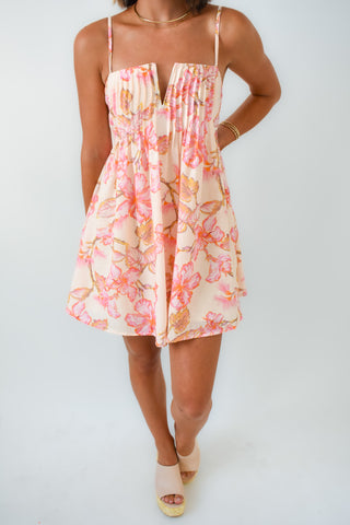 Petal Please Pintuck Mini Dress
