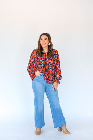 Continue To Blossom Floral Print Top