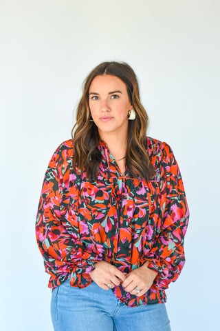 Continue To Blossom Floral Print Top