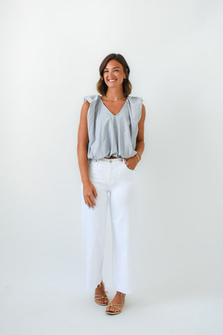 Karlie Poplin Bubble Top