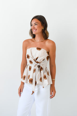 A Latte Love Strapless Top