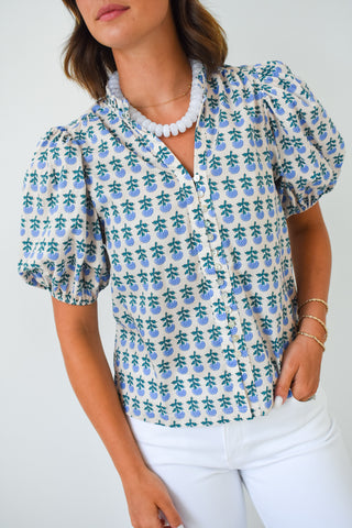 Block Party Floral Print Top