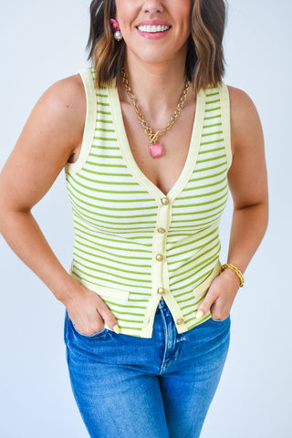 Karlie Stripe Novelty Vest