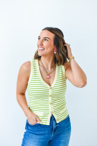 Karlie Stripe Novelty Vest