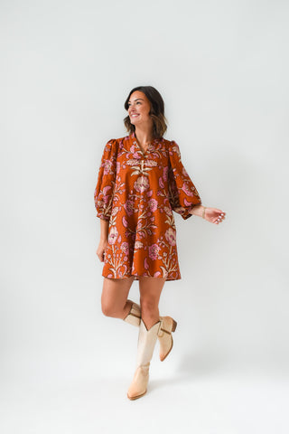 It's A Must Rust Dress